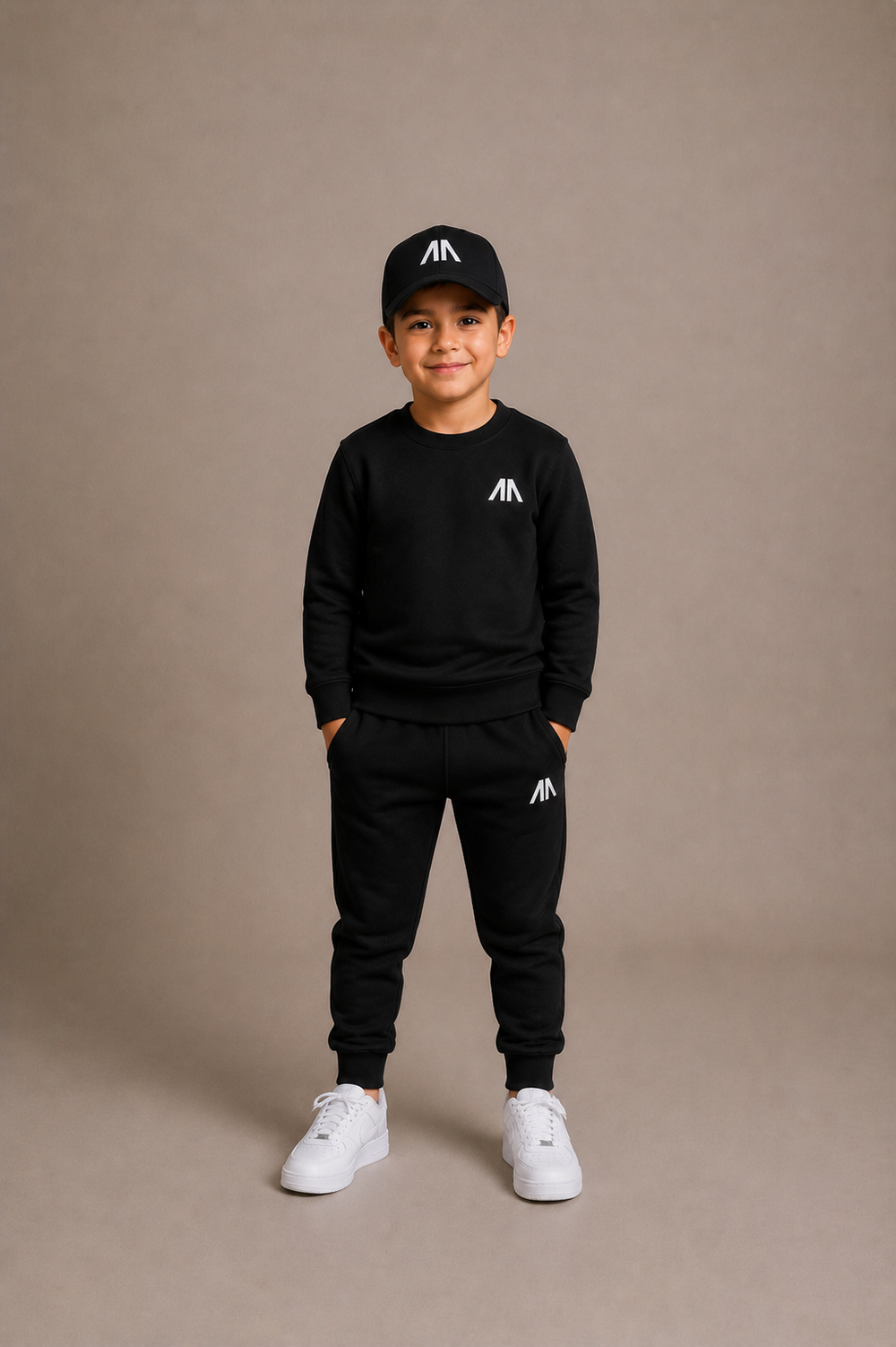 Kinder Tracksuit – Schwarz