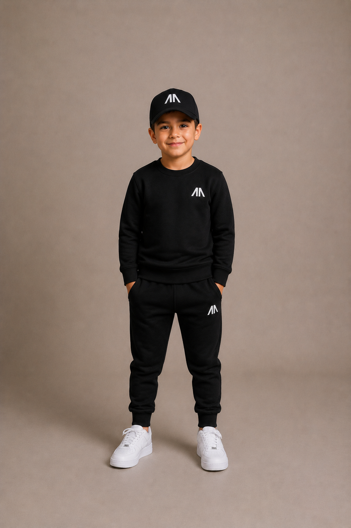Kinder Tracksuit – Schwarz