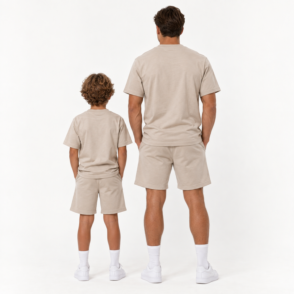 Vater + Sohn Essential Lounge Set – Sand/Beige (2 Sets)