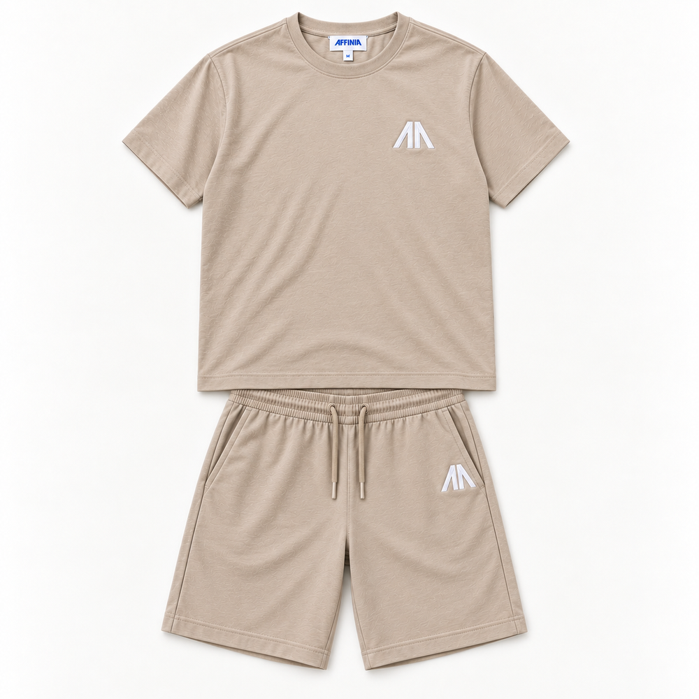 Herren Essential Lounge Set – Sand/Beige