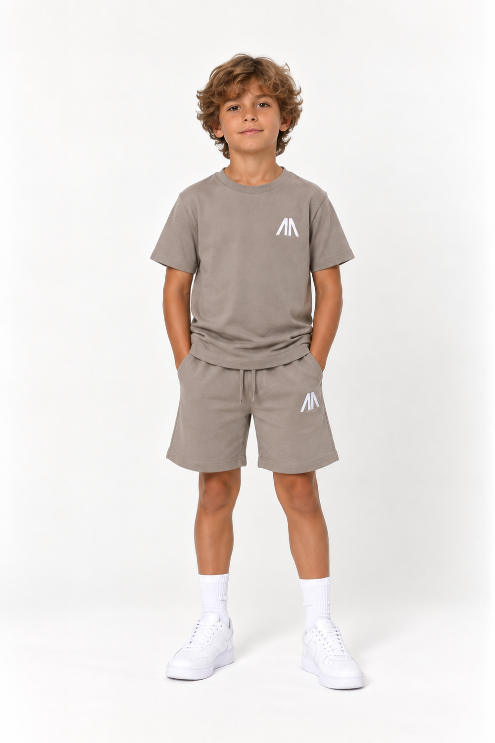 Vater + Sohn Essential Lounge Set – Taupe (2 Sets)