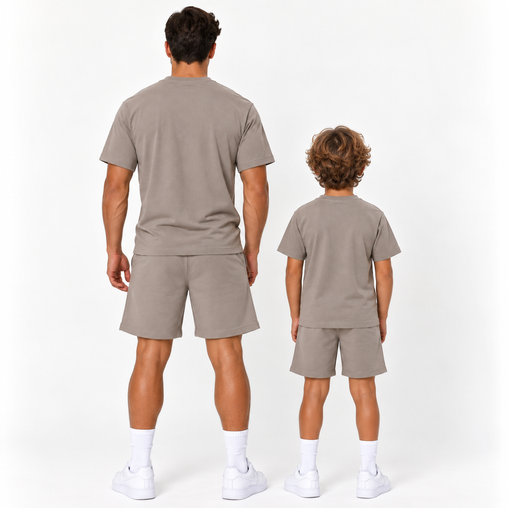 Vater + Sohn Essential Lounge Set – Taupe (2 Sets)