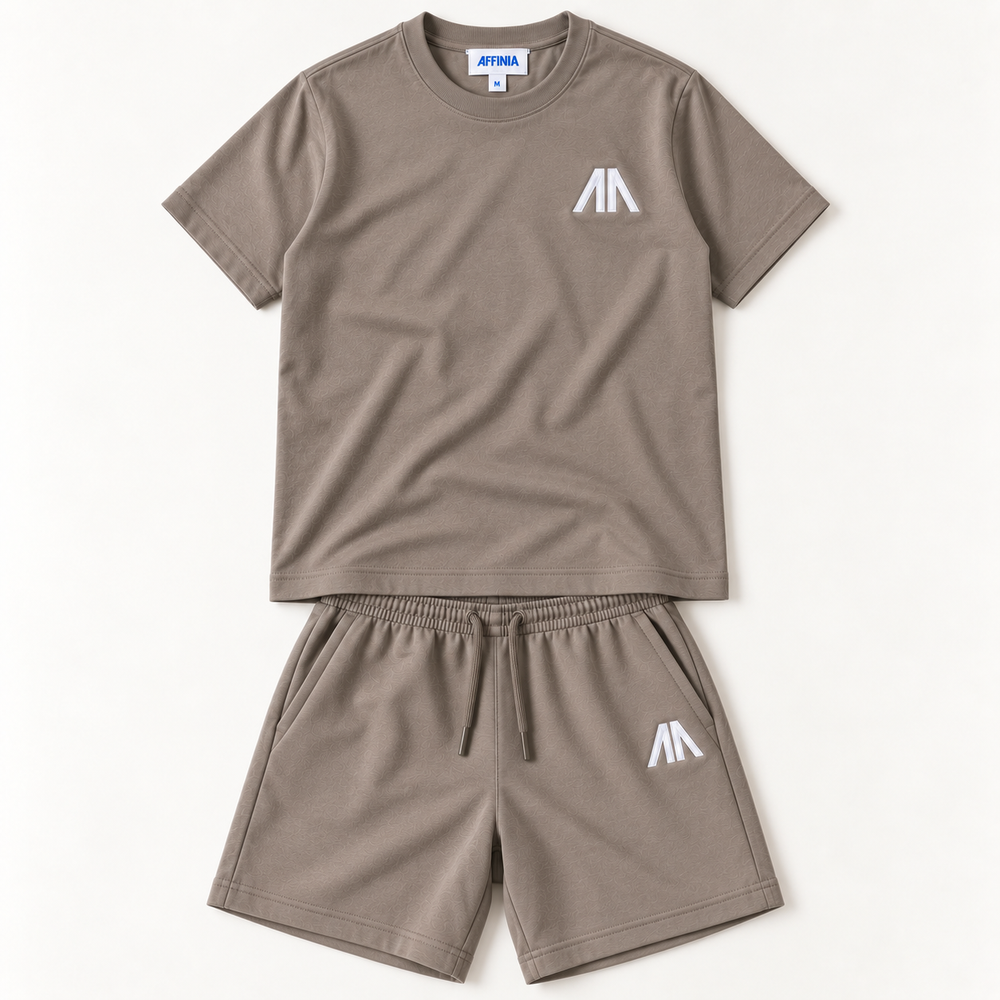 Herren Essential Lounge Set – Taupe