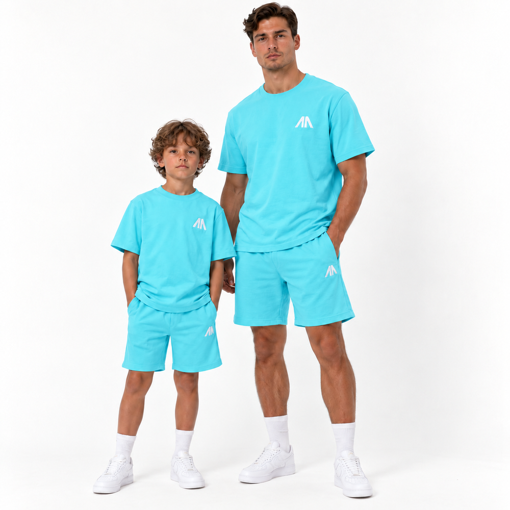 Herren Essential Lounge Set – Hellblau