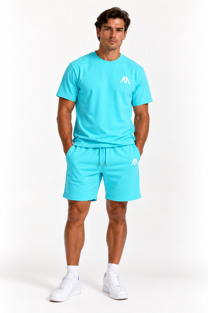 Herren Essential Lounge Set – Hellblau