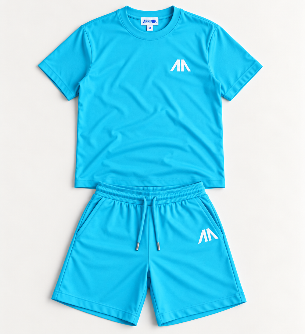 Herren Essential Lounge Set – Hellblau