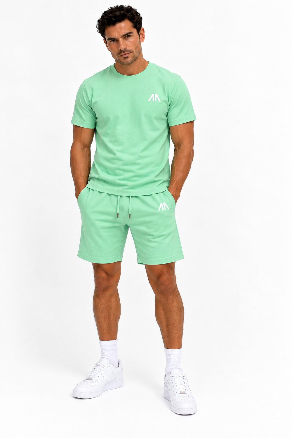 Herren Essential Lounge Set – Mintgrün