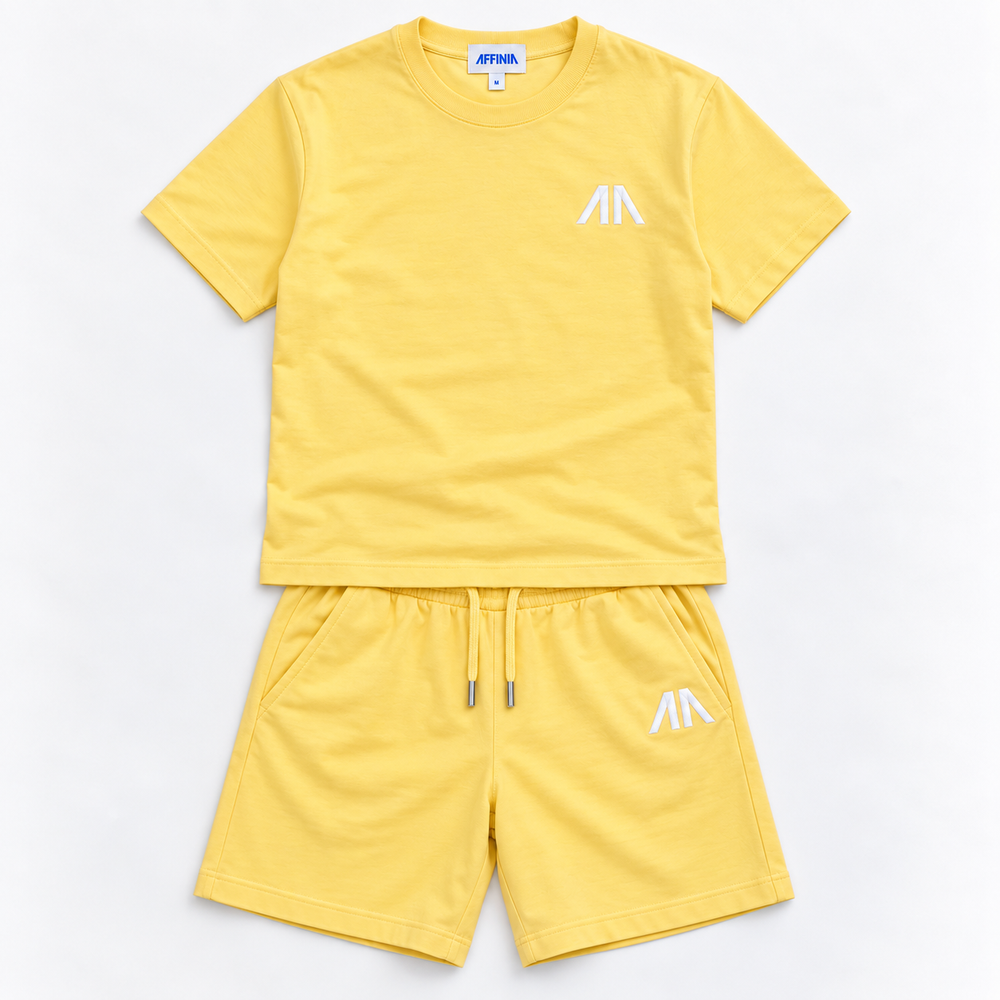 Herren Essential Lounge Set – Hellgelb