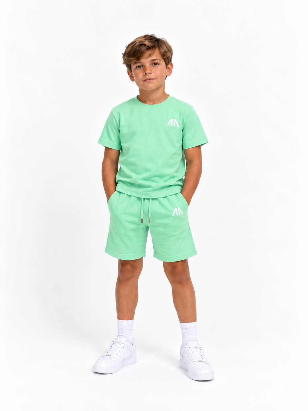 Vater + Sohn Essential Lounge Set – Mintgrün (2 Sets)