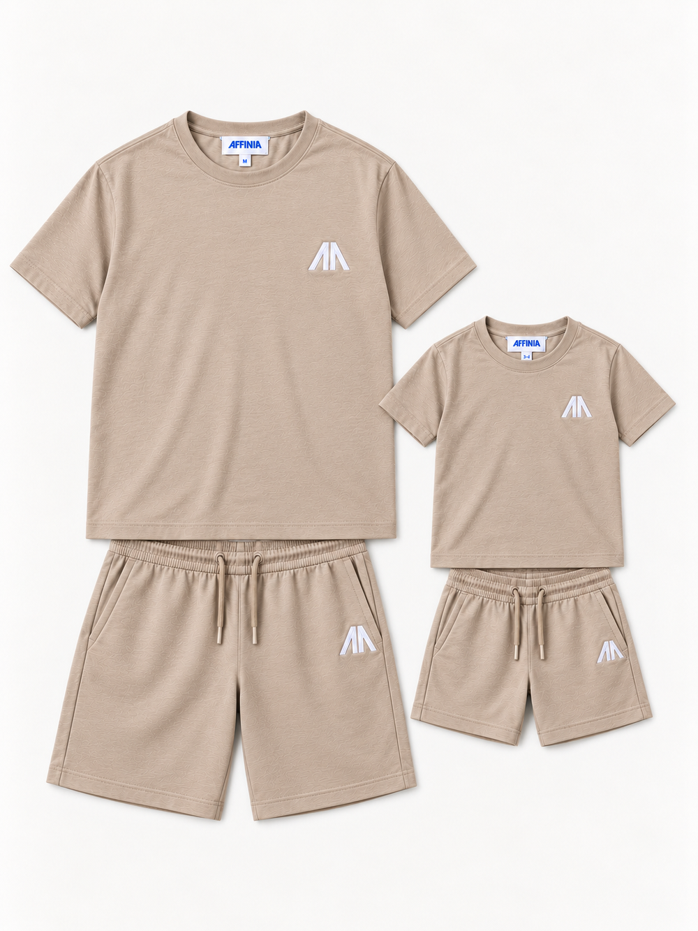 Vater + Sohn Essential Lounge Set – Sand/Beige (2 Sets)