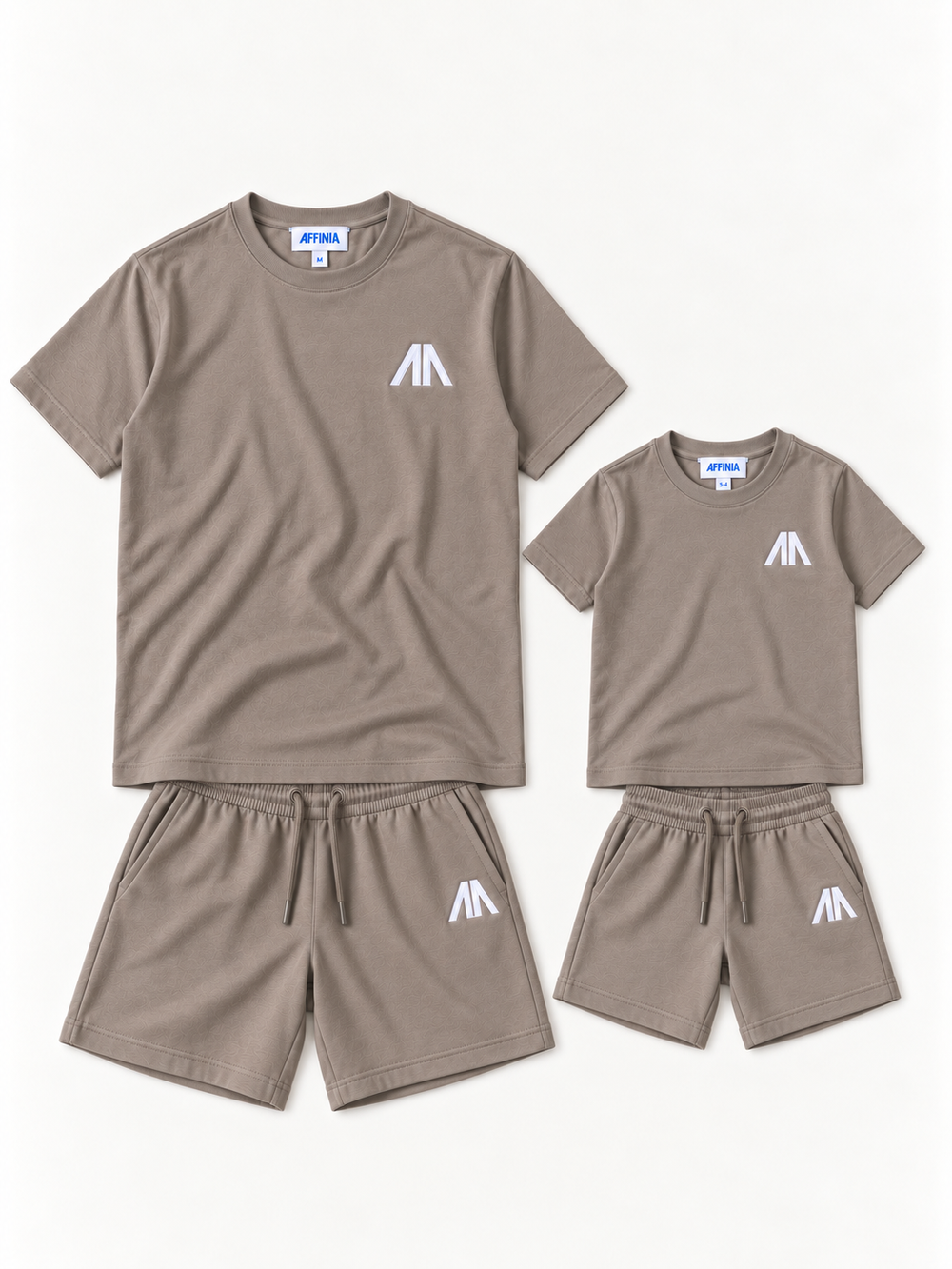 Vater + Sohn Essential Lounge Set – Taupe (2 Sets)