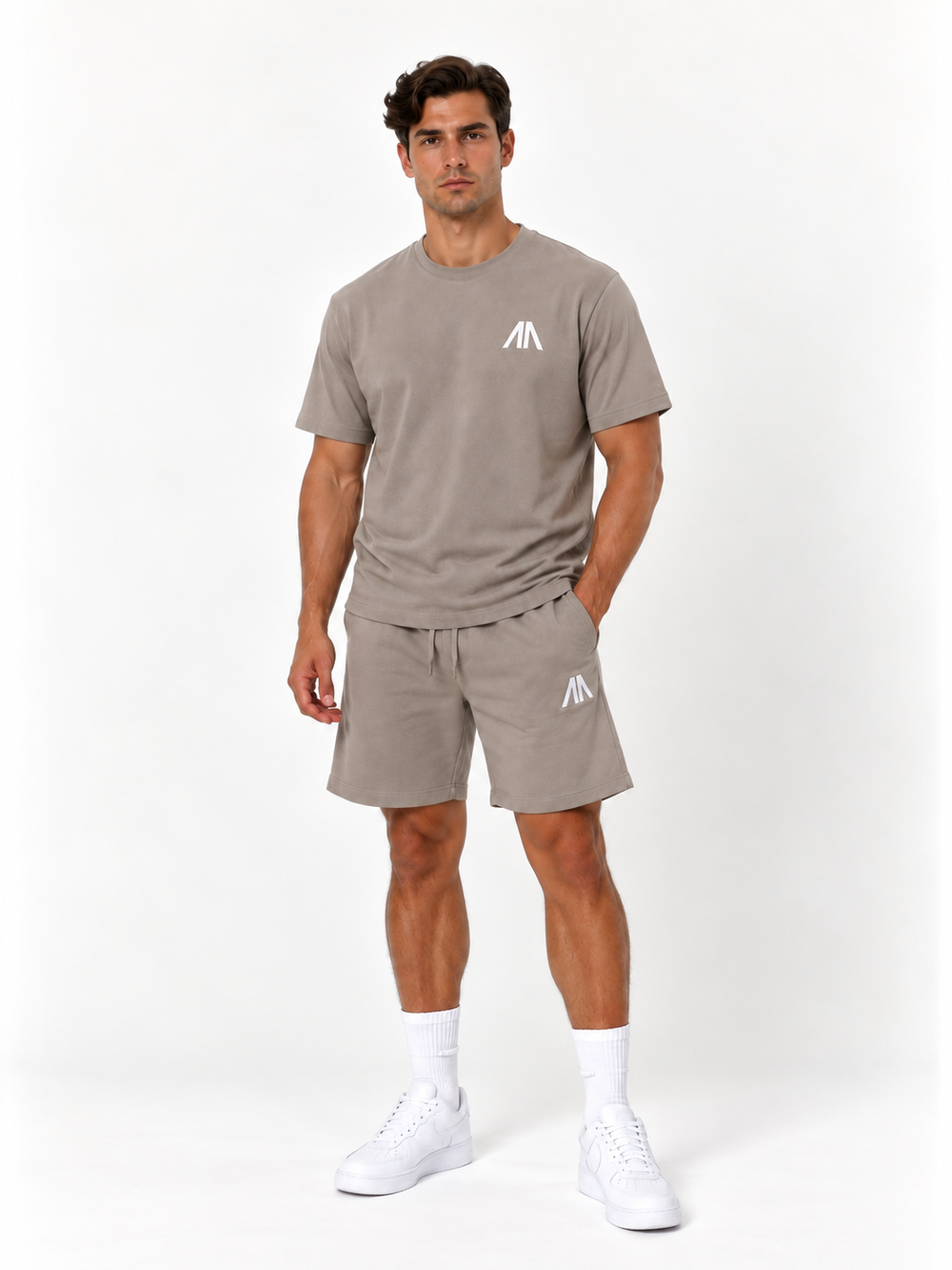 Vater + Sohn Essential Lounge Set – Taupe (2 Sets)