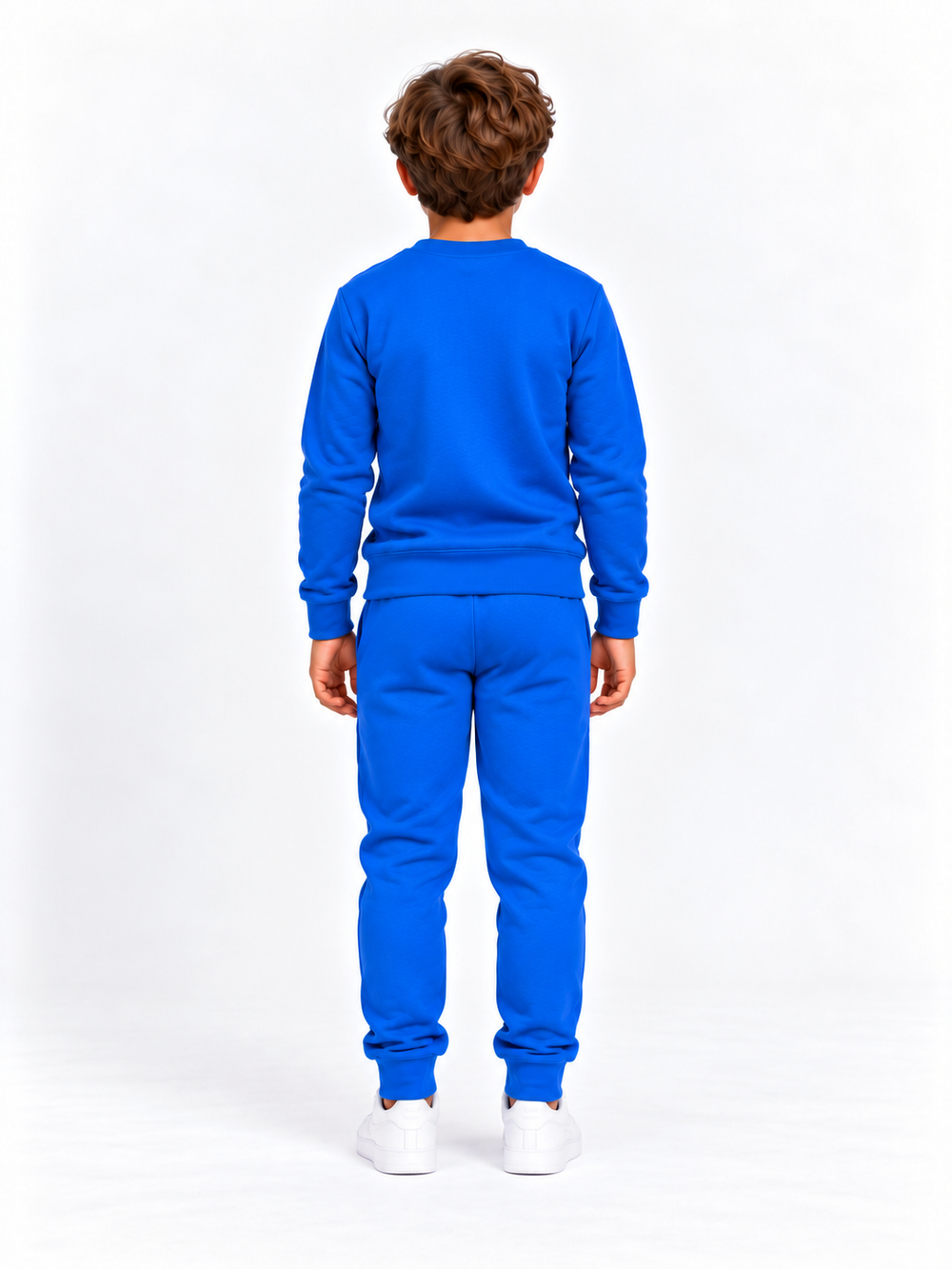 Kinder trainingspak blauw, achterkant