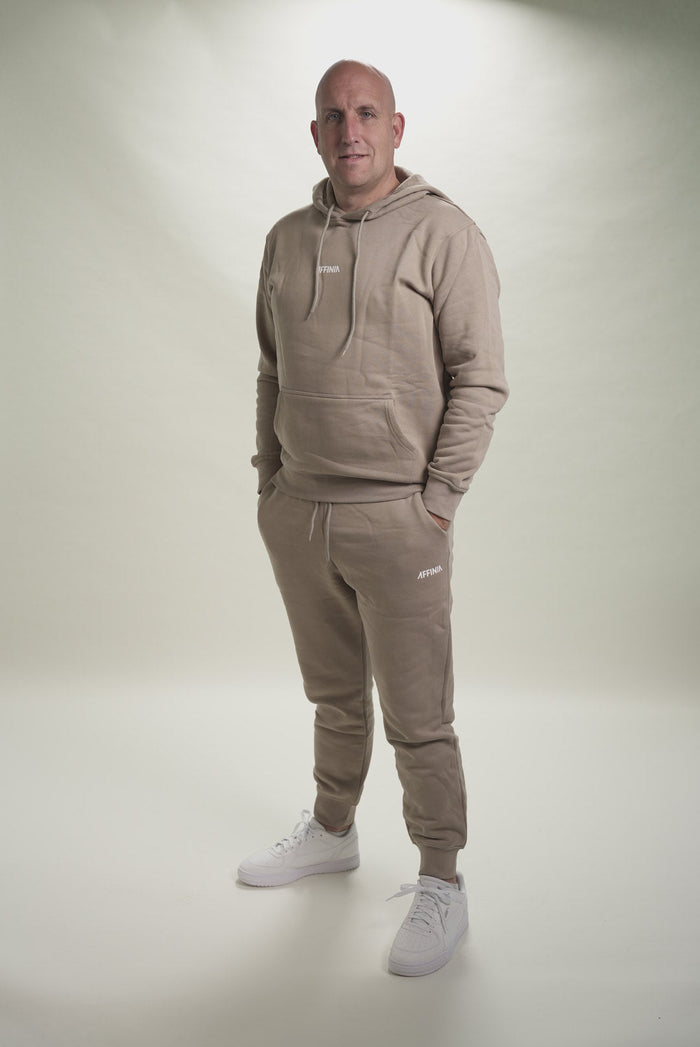 Heren Trainingspak Taupe